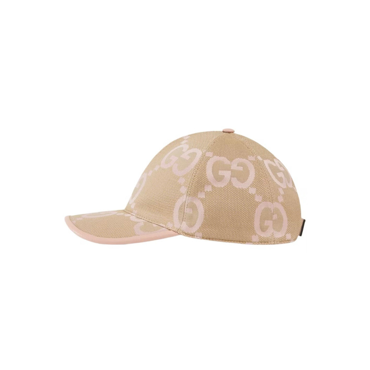 Gucci Jumbo GG Canvas Baseball Cap Camel Pink