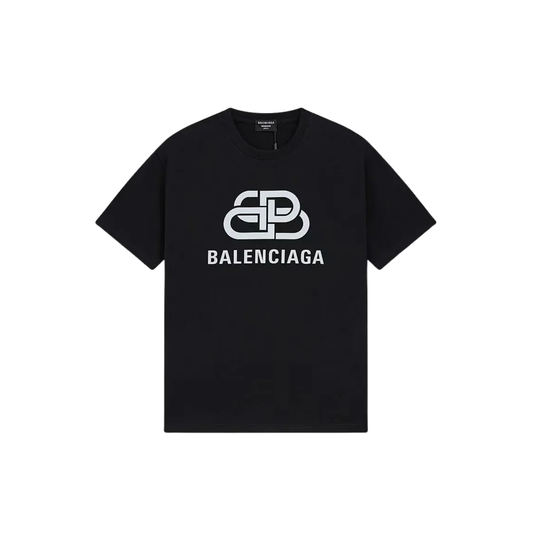 Balenciaga Unity Logo Oversized T-Shirt - Black