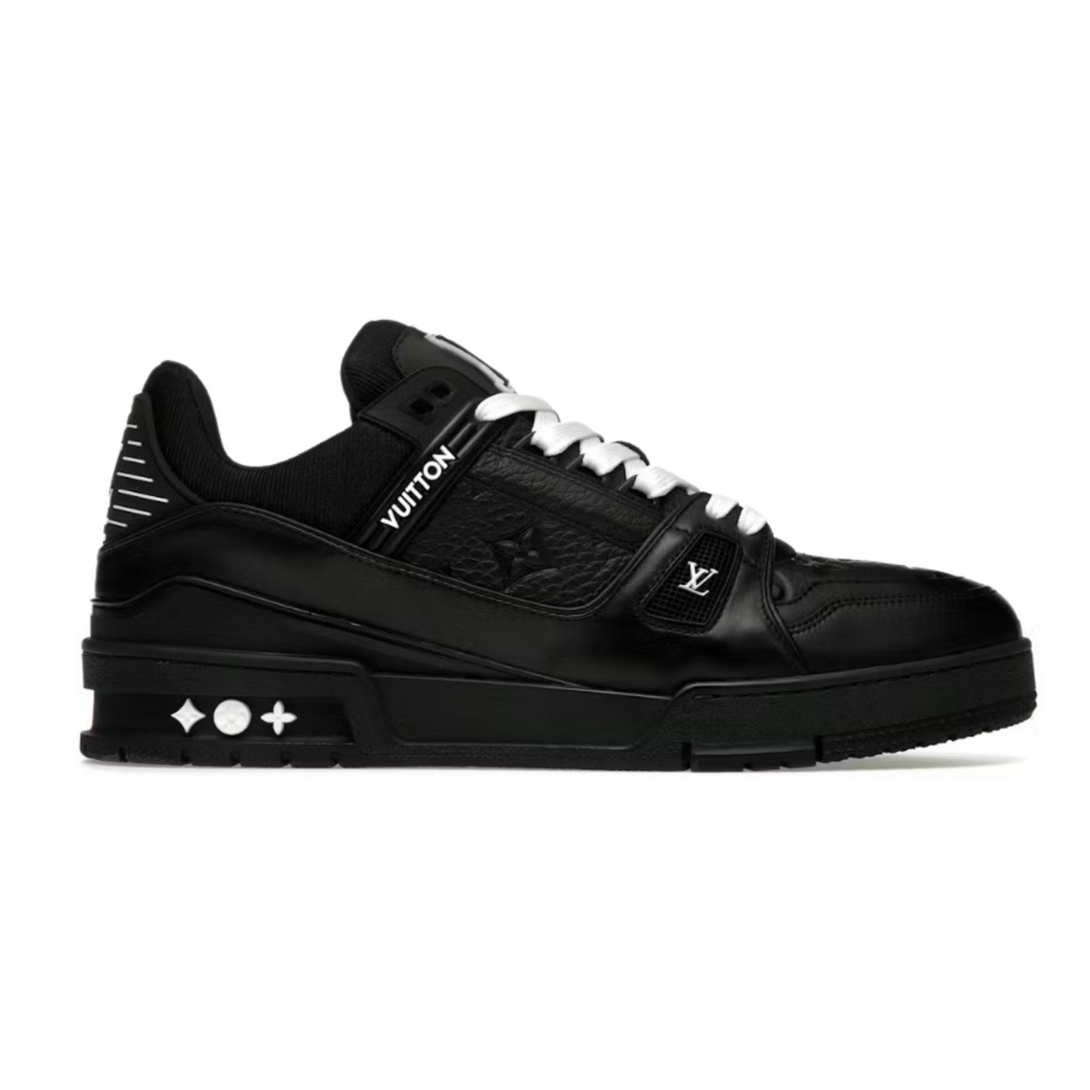 Louis Vuitton LV Trainer Triple Black White Laces