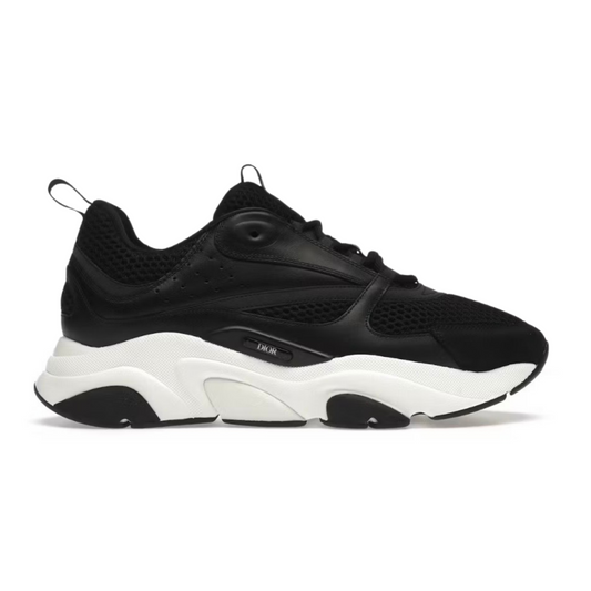 Dior B22 Black White Mesh Leather Sneakers