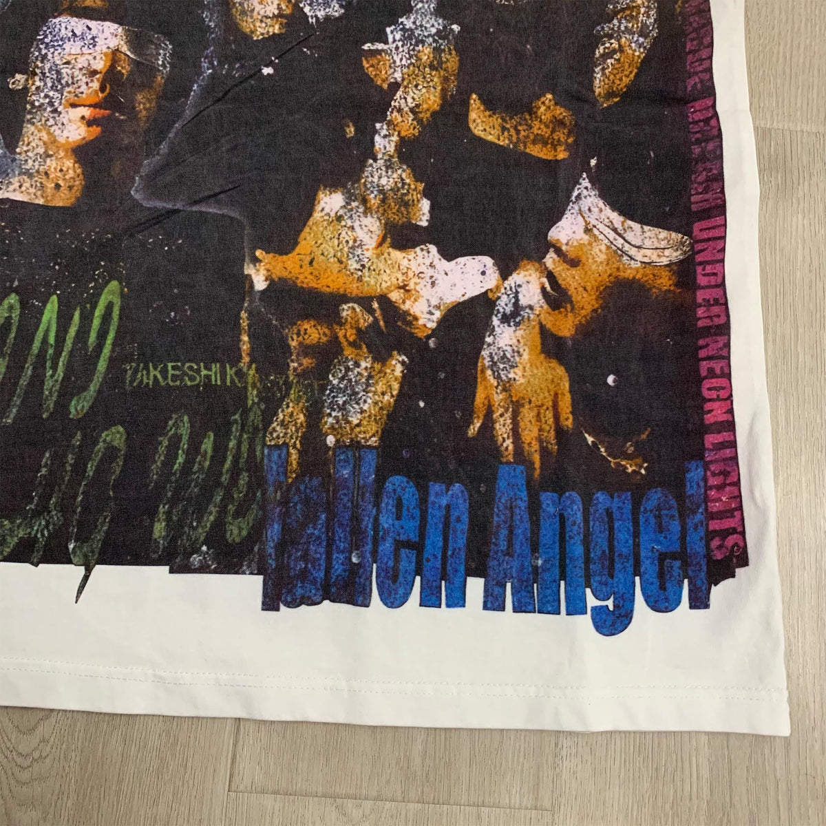 Valeforever Vale T Shirts Hotfix rhinestones Splicing Water Sleeve
