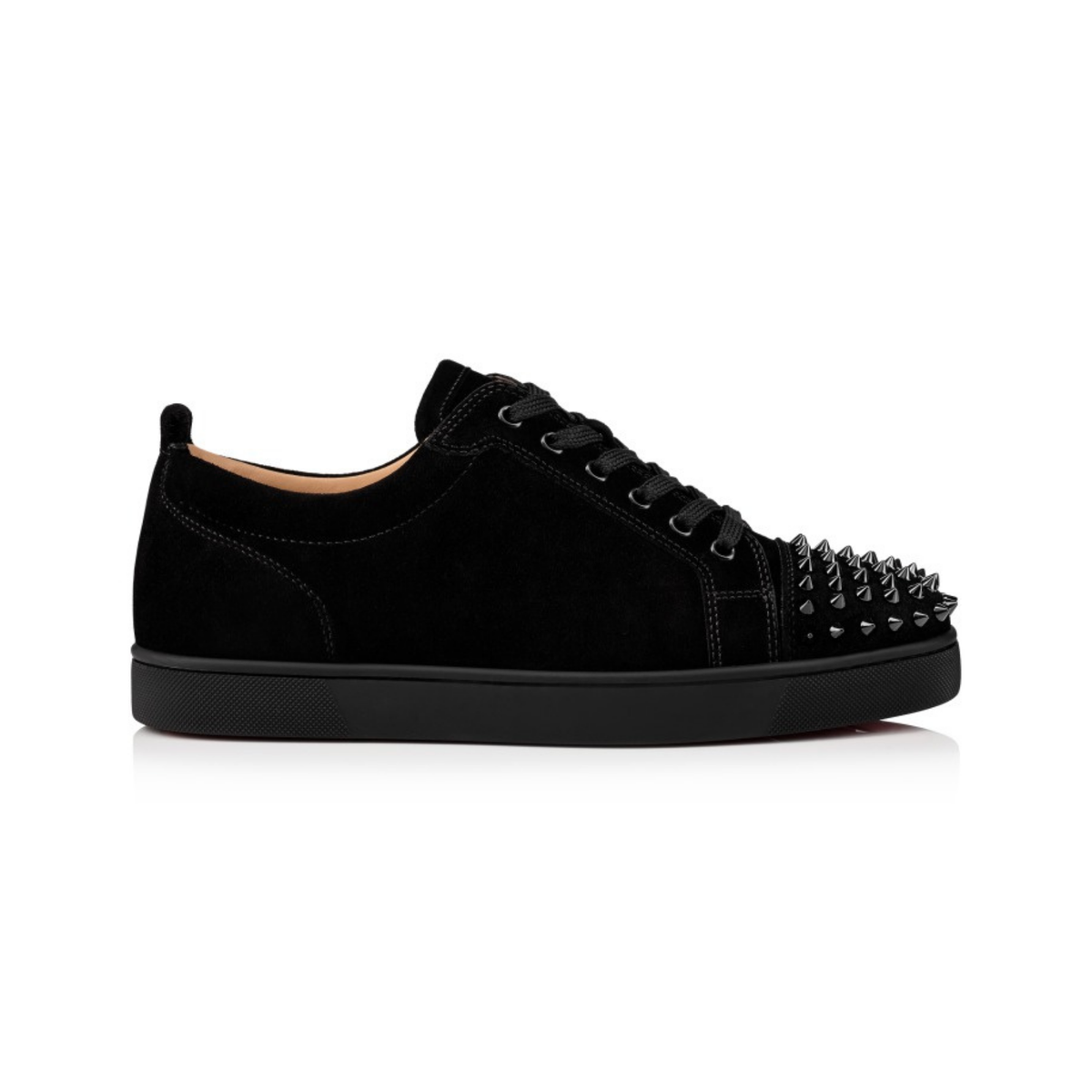 Christian Louboutin Louis Junior White Leather Sneakers