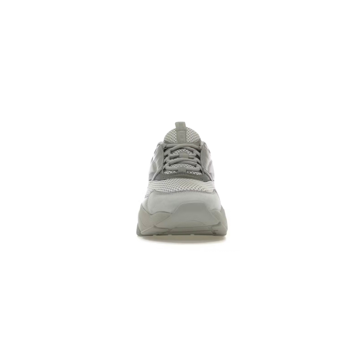 Dior B22 Light Grey Silver Mesh Leather Sneakers