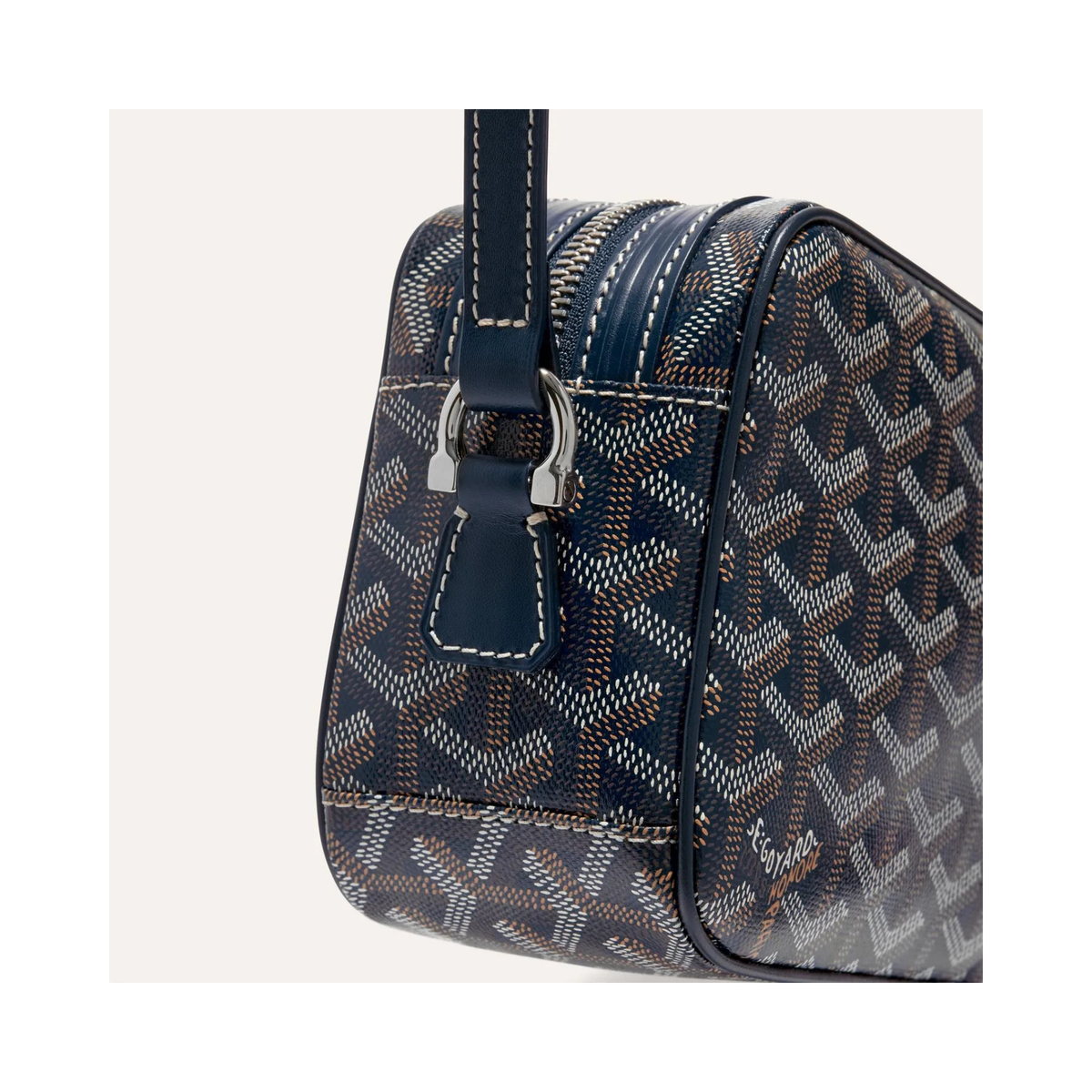 Goyard Cap-Vert PM Navy Blue Crossbody Bag