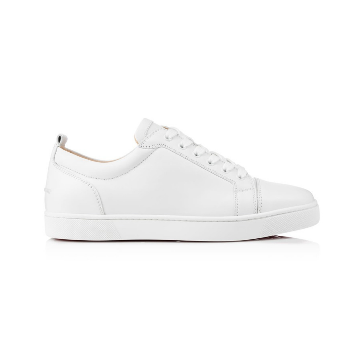 Christian Louboutin Louis Junior White Leather Sneakers