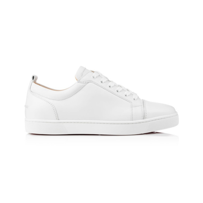 Christian Louboutin Louis Junior White Leather Sneakers