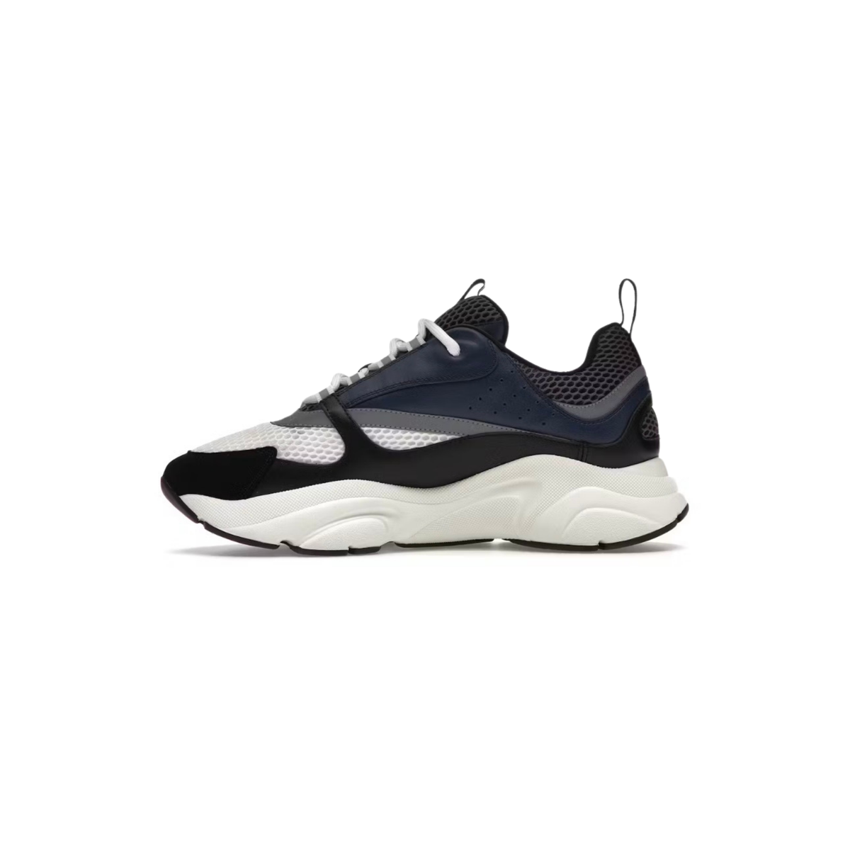 Dior B22 Navy Black Mesh Suede Sneakers
