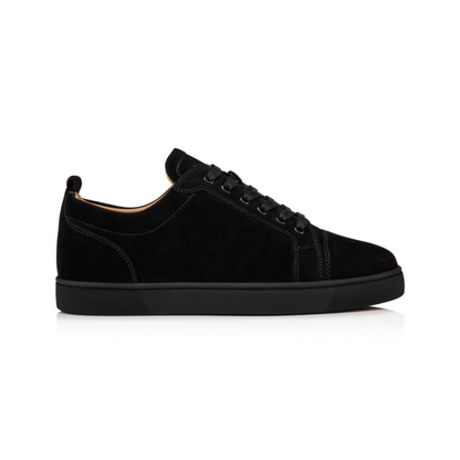 Christian Louboutin Louis Junior Black Suede Sneakers