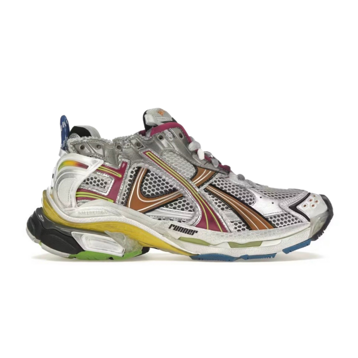 Balenciaga Runner Sneakers - Multicolor Silver Edition