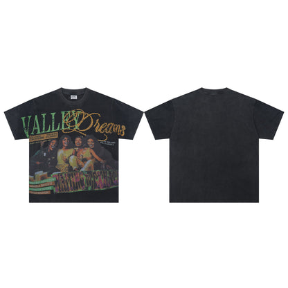 Valeforever Vale T Shirts Direct Injection Hotfix rhinestones Fashion Short Sleeves