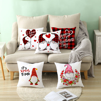 Valentine 'S Day Pillow Covers 4 Piece Random Styles Together, Home Festival Gift Pillow Cushion Cover