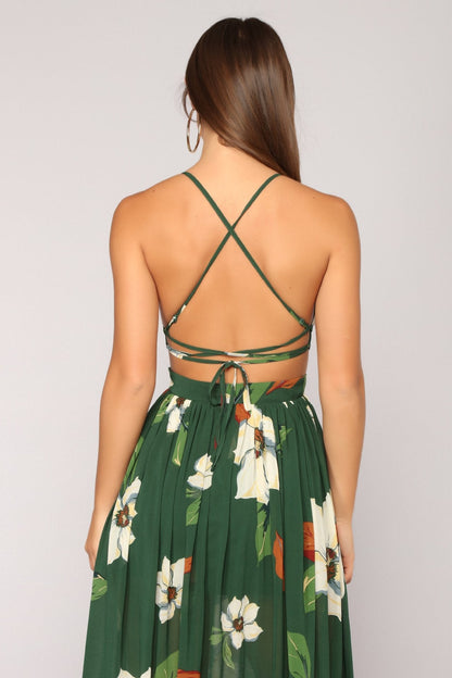 Valentine's Day Dress Backless Sleeveless Suspender Dress