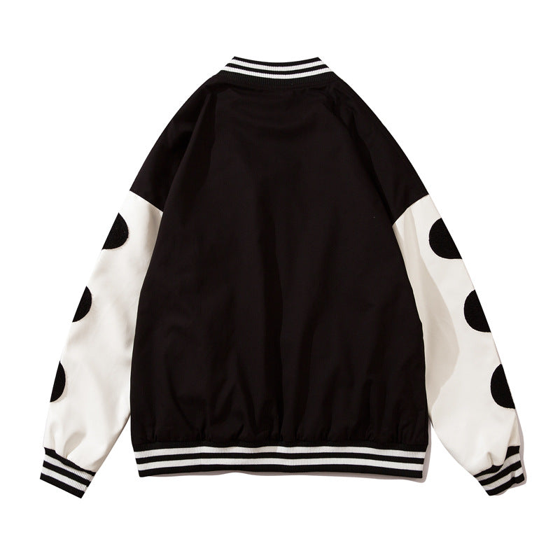 Valentine's Day Jacket Love Casual Jacket Coat Couple Wear Spring Wear Street Cute Style Baseball Uniform