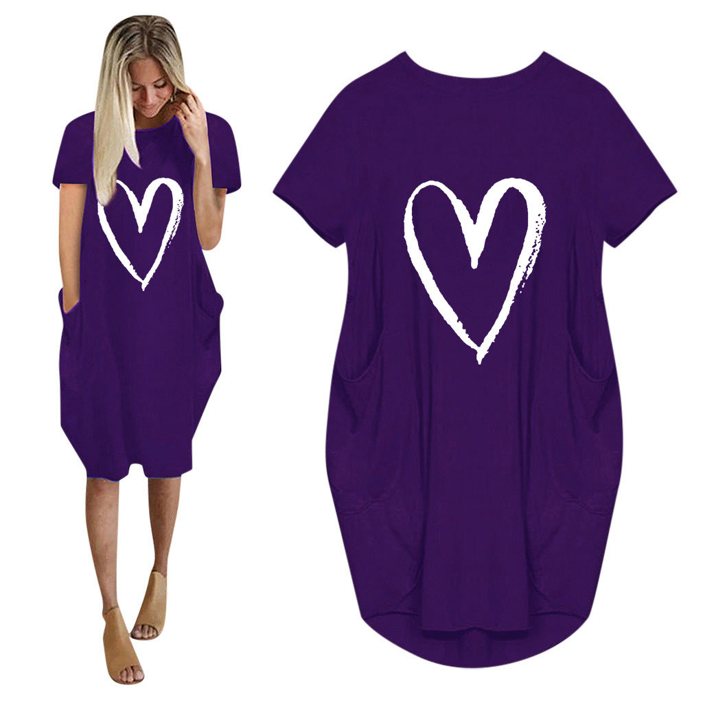 Valentine's Day Dress Summer Short Sleeve Dress