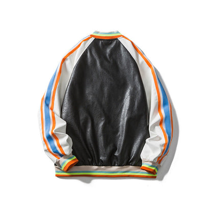Valentine 'S Day Jacket Color Contrast Patchwork Love Casual Jacket