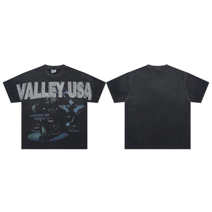 Valeforever Vale T Shirts Direct Injection Hotfix rhinestones Short Sleeves