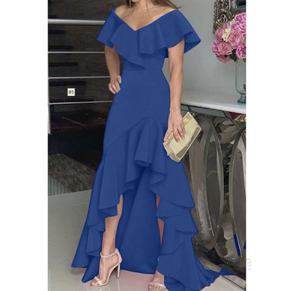 Valentine's Day Dress Sexy V-neck Design Women's Dress
