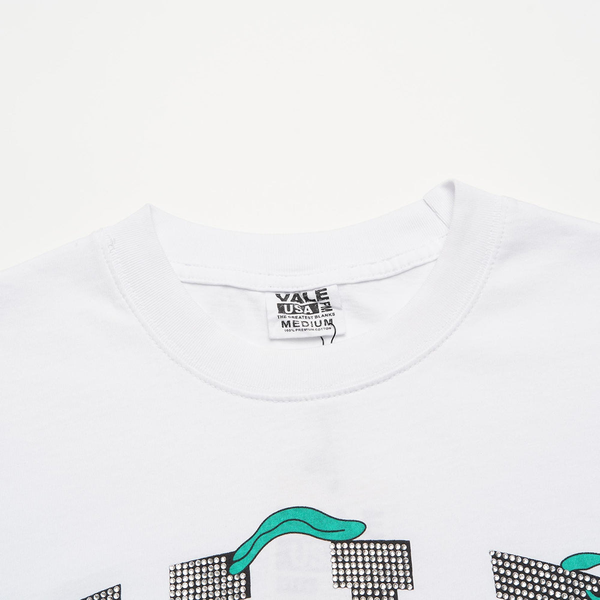 Valeforever Vale T Shirts Hotfix rhinestones Short Sleeves