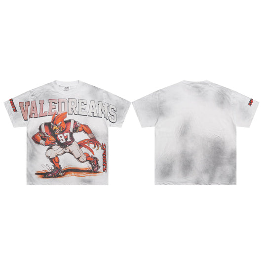 Valeforever Vale T Shirts Hotfix rhinestones Short Sleeves