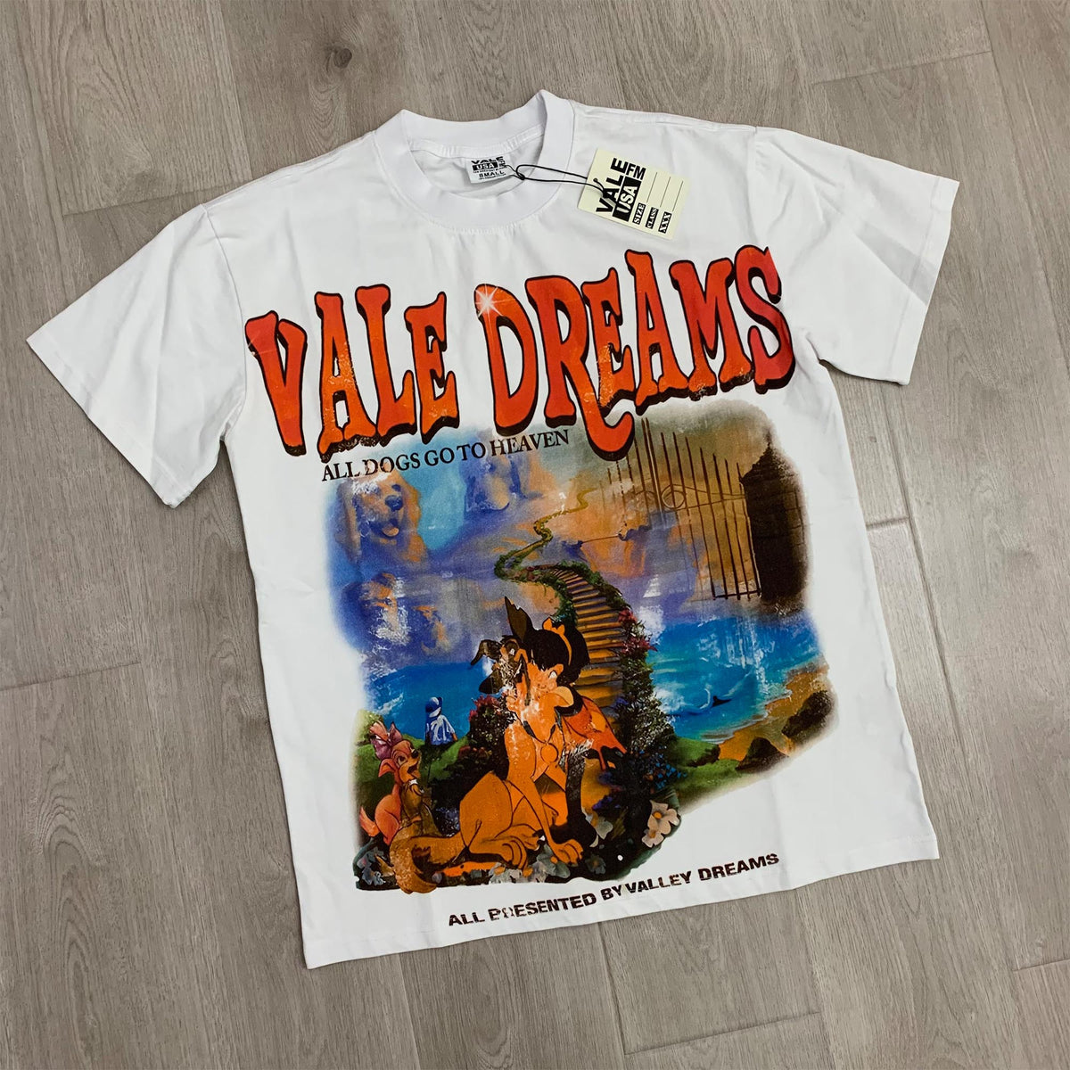 Valeforever Vale T Shirts Hotfix rhinestones Cotton