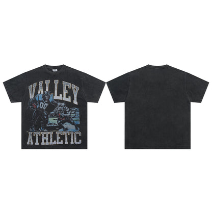 Valeforever Vale T Shirts Hotfix rhinestones Cotton Short Sleeves