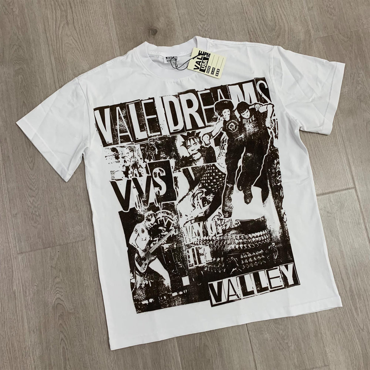 Valeforever Vale T Shirts White Ink DTG