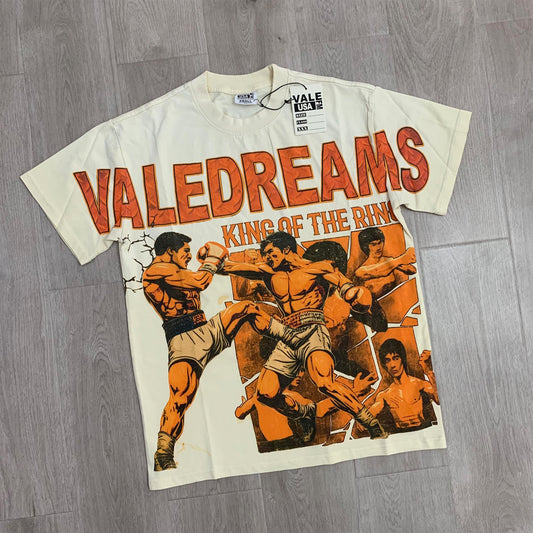 Valeforever Vale T Shirts White Ink Direct Spray Stir-Fried Salt Monkey
