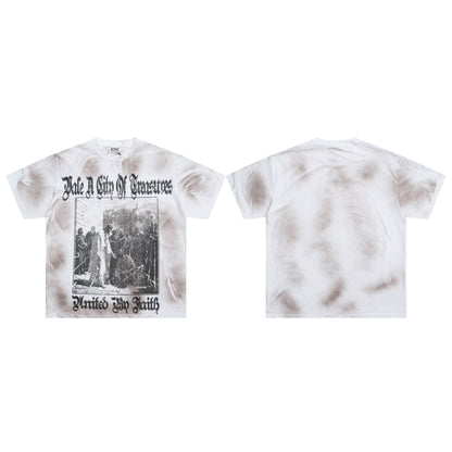 Valeforever Vale T Shirts Wash Water Maliu Fashion Short Sleeve