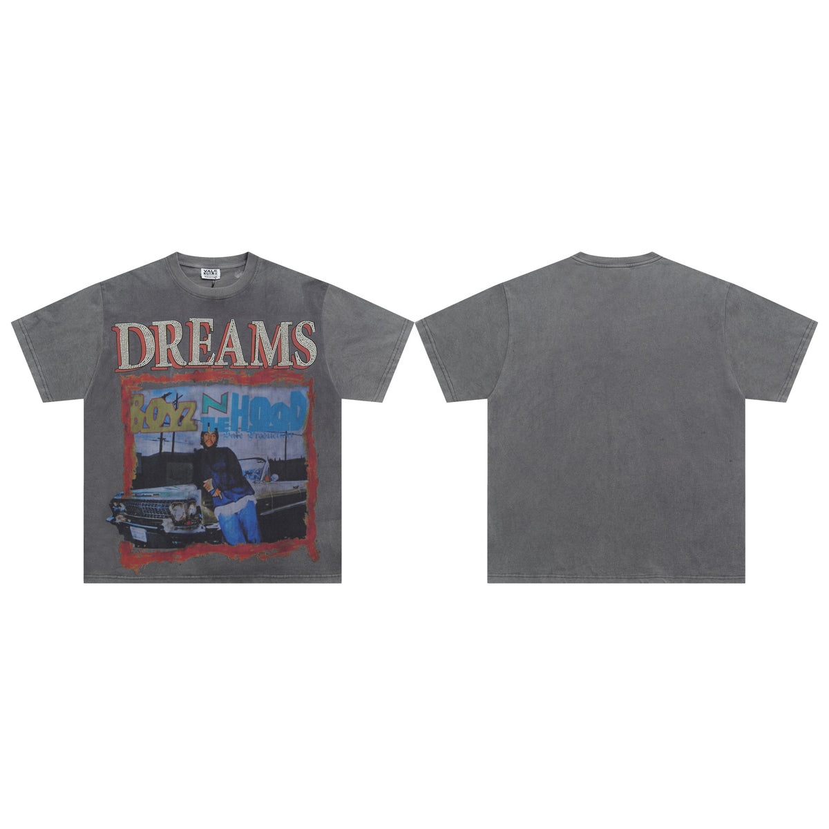 Valeforever Vale T Shirts Hotfix rhinestones Wash Water Ma Liu Cotton Short Sleeves