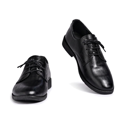 Men's Black, Navy and Silver Dress Shoes